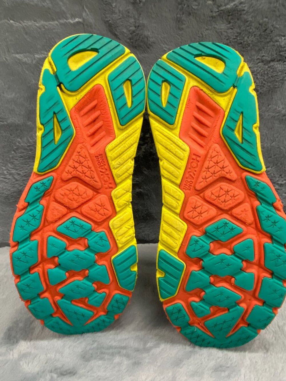 Hoka Arahi 6 Mens SIze 11 D Running Gym Casual Sneakers Black Orange Yellow - Picture 9 of 12